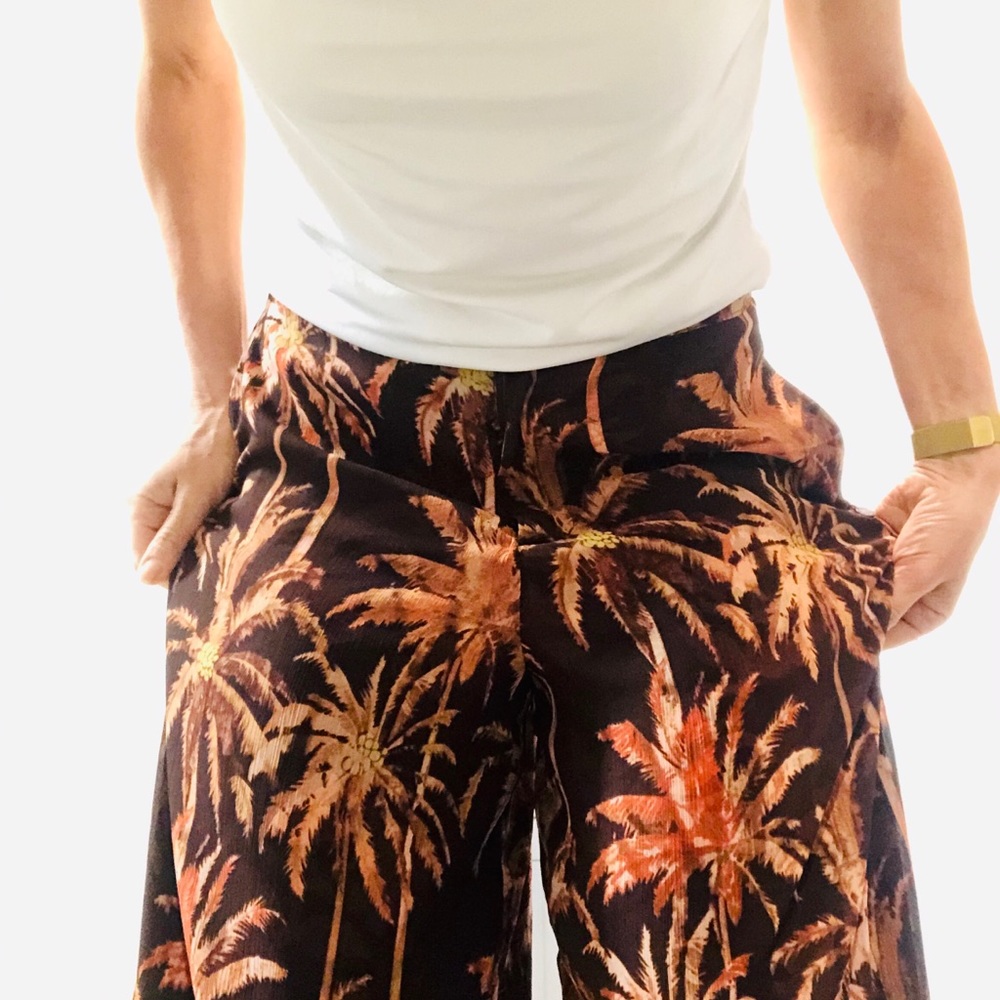 Scotch and Soda wide legged floral pattern pant